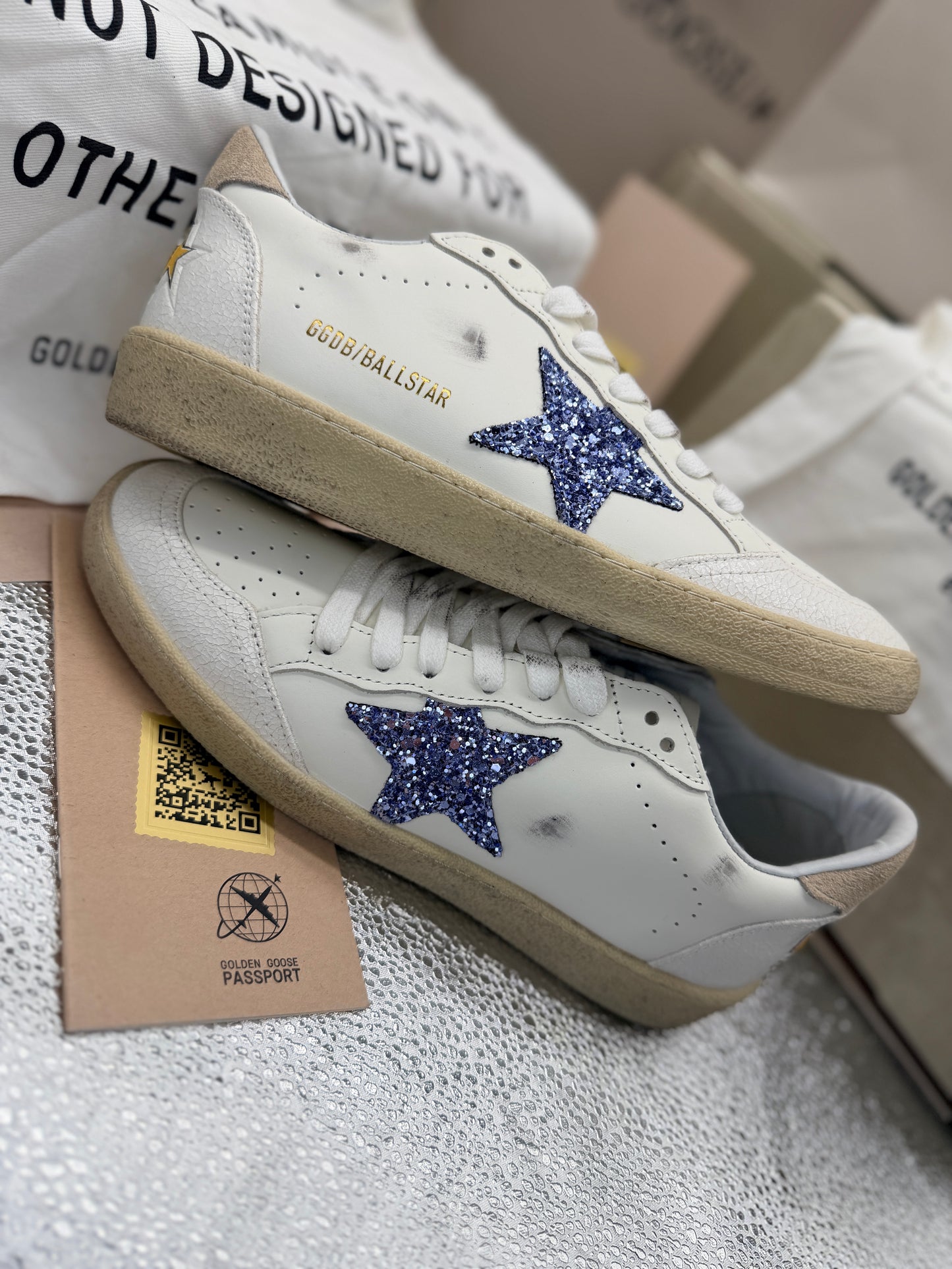 Blue Glitter Star