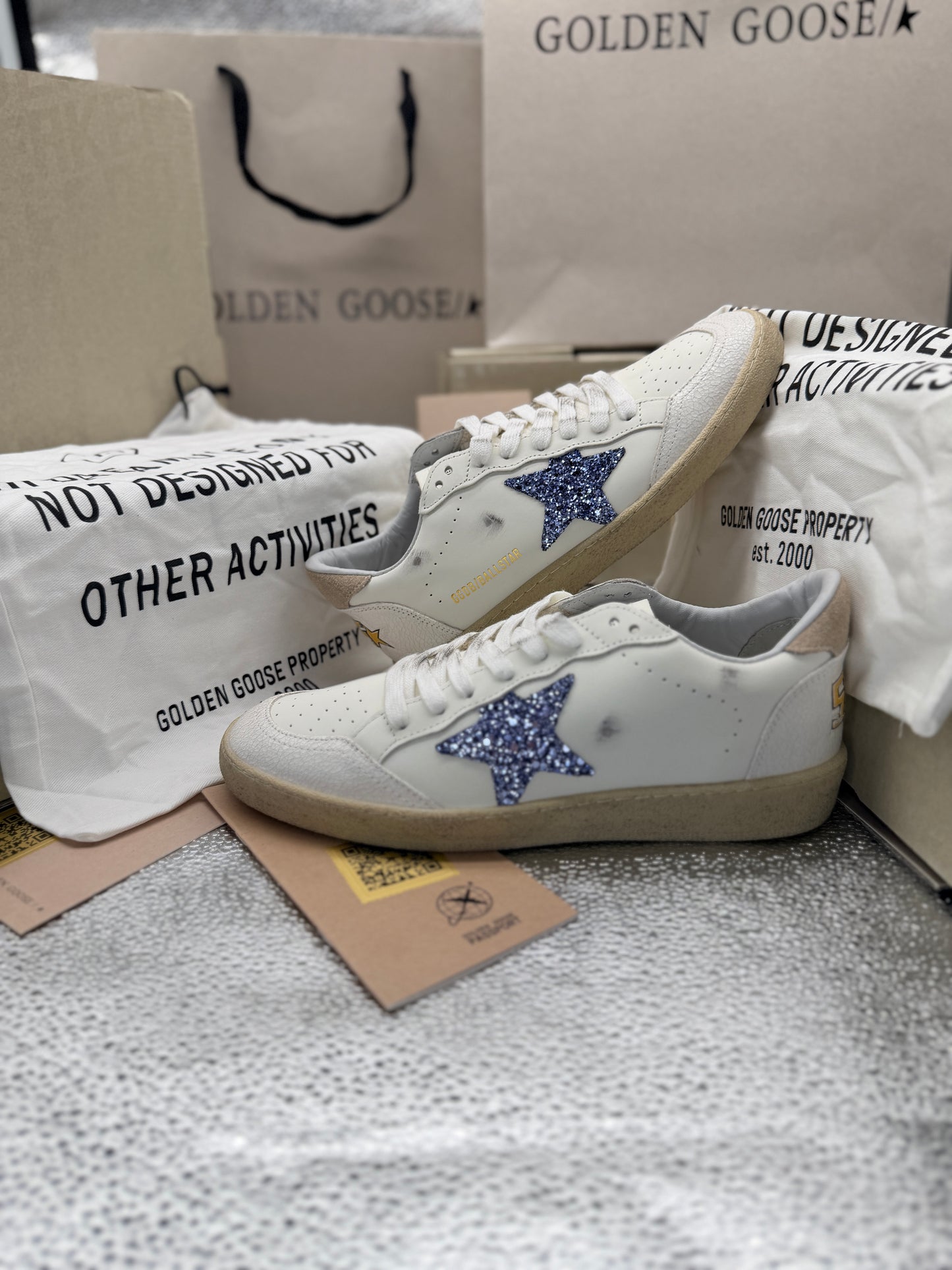 Blue Glitter Star